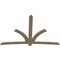 Ekena Millwork Davenport Rough Sawn Timber Gable Bracket, Douglas Fir, 108"W x 72"H x 2"D x 6"F, 16/12 Pitch GBW108X72X0206DAV00RDF - alternate 3